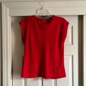 Express Satin Short Sleeve Top